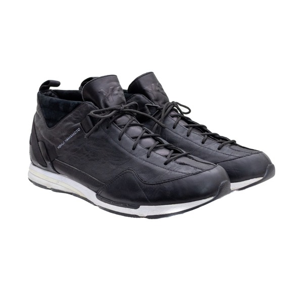 Y-3 Yohji Yamamoto x Adidas Men's Black Lark Sneakers Size 10.5 US